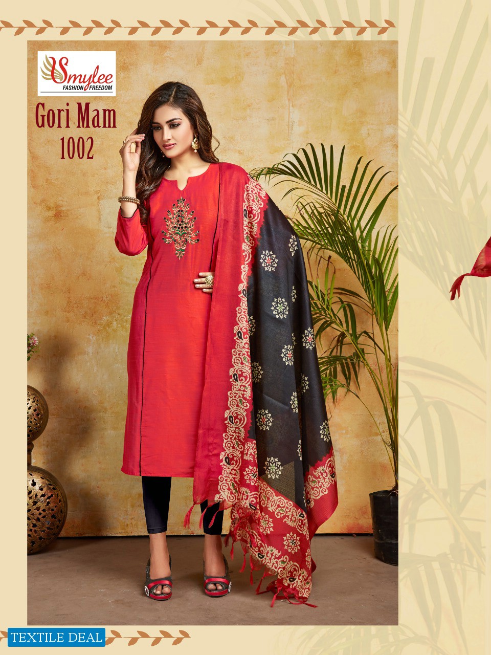 Smylee Gori Mam Wholesale Kurti With Dupatta Catalog