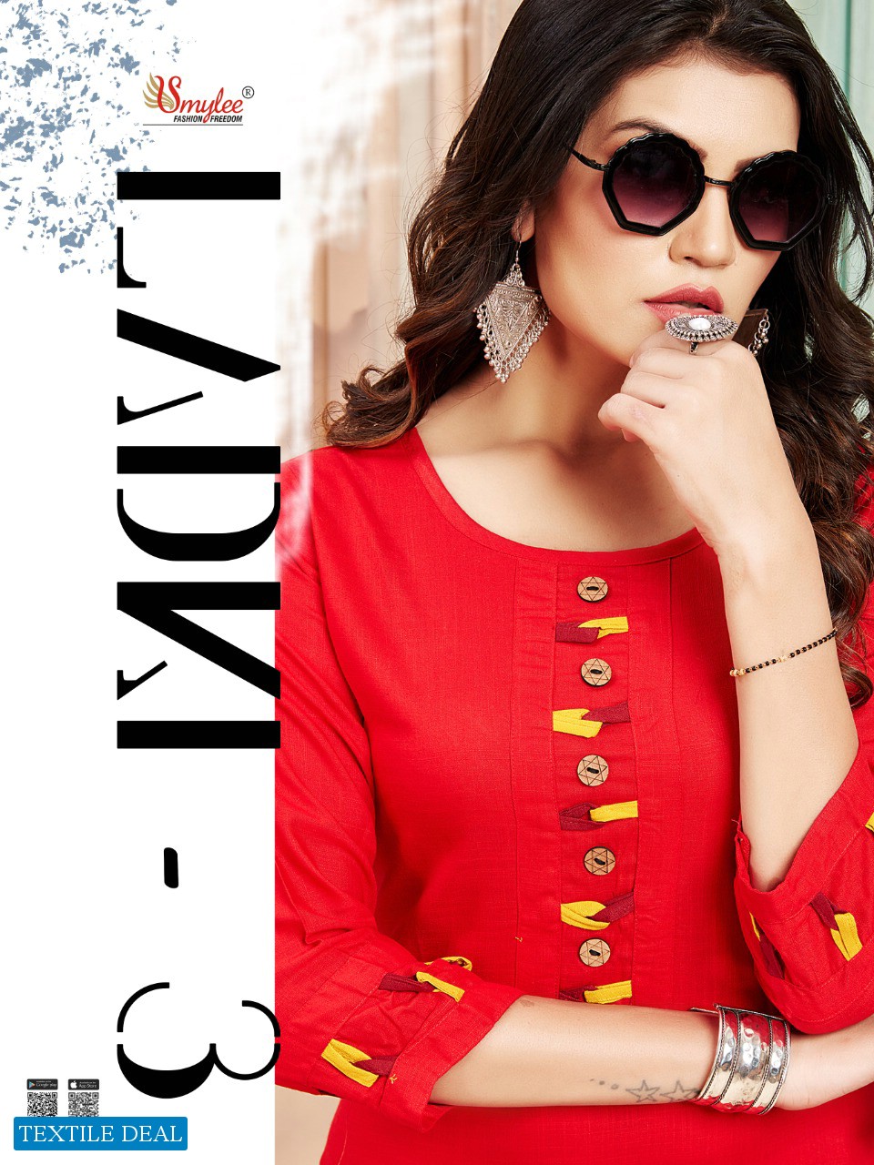 Smylee Ladki Vol-3 Wholesale Reyon Kurtis