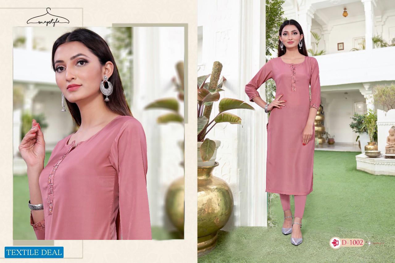 Snapstyle Maskari Wholesale Embroidery Kurtis