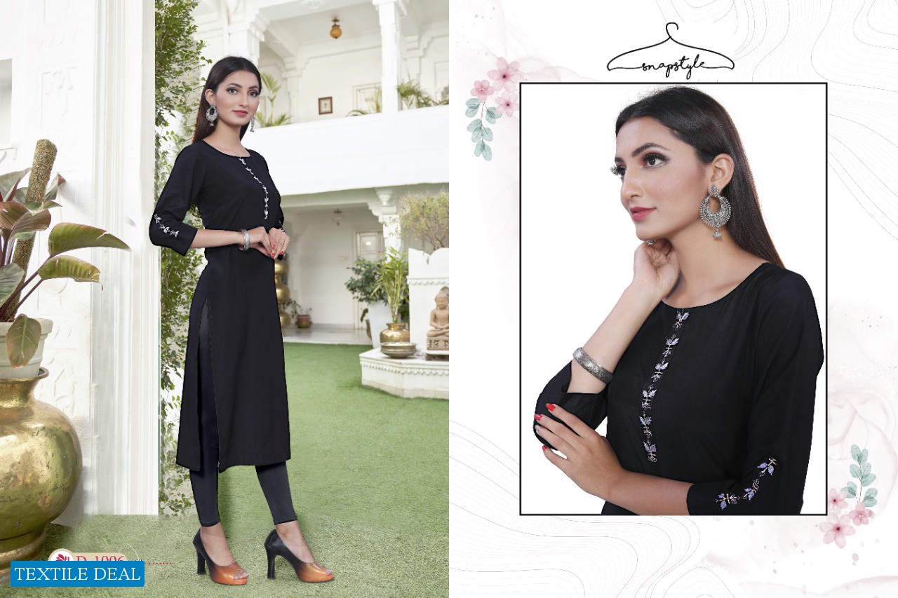 Snapstyle Maskari Wholesale Embroidery Kurtis