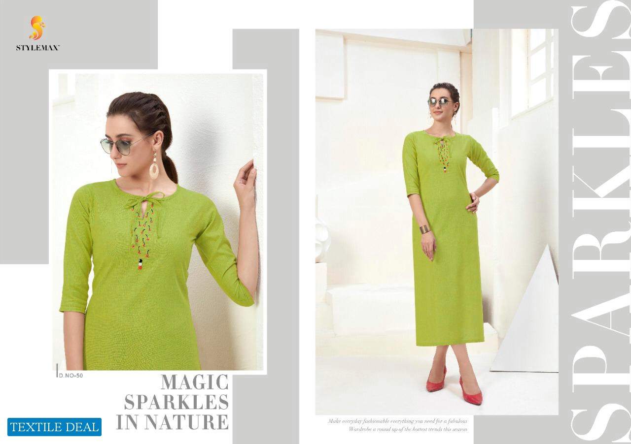 Stylemax Calista Nx Wholesale Embroidery Work Kurtis