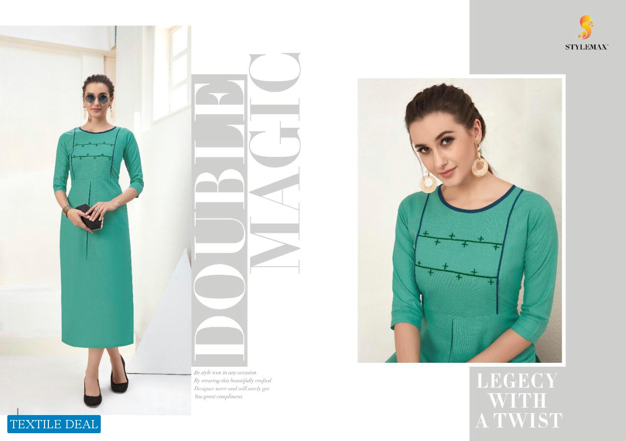 Stylemax Calista Nx Wholesale Embroidery Work Kurtis
