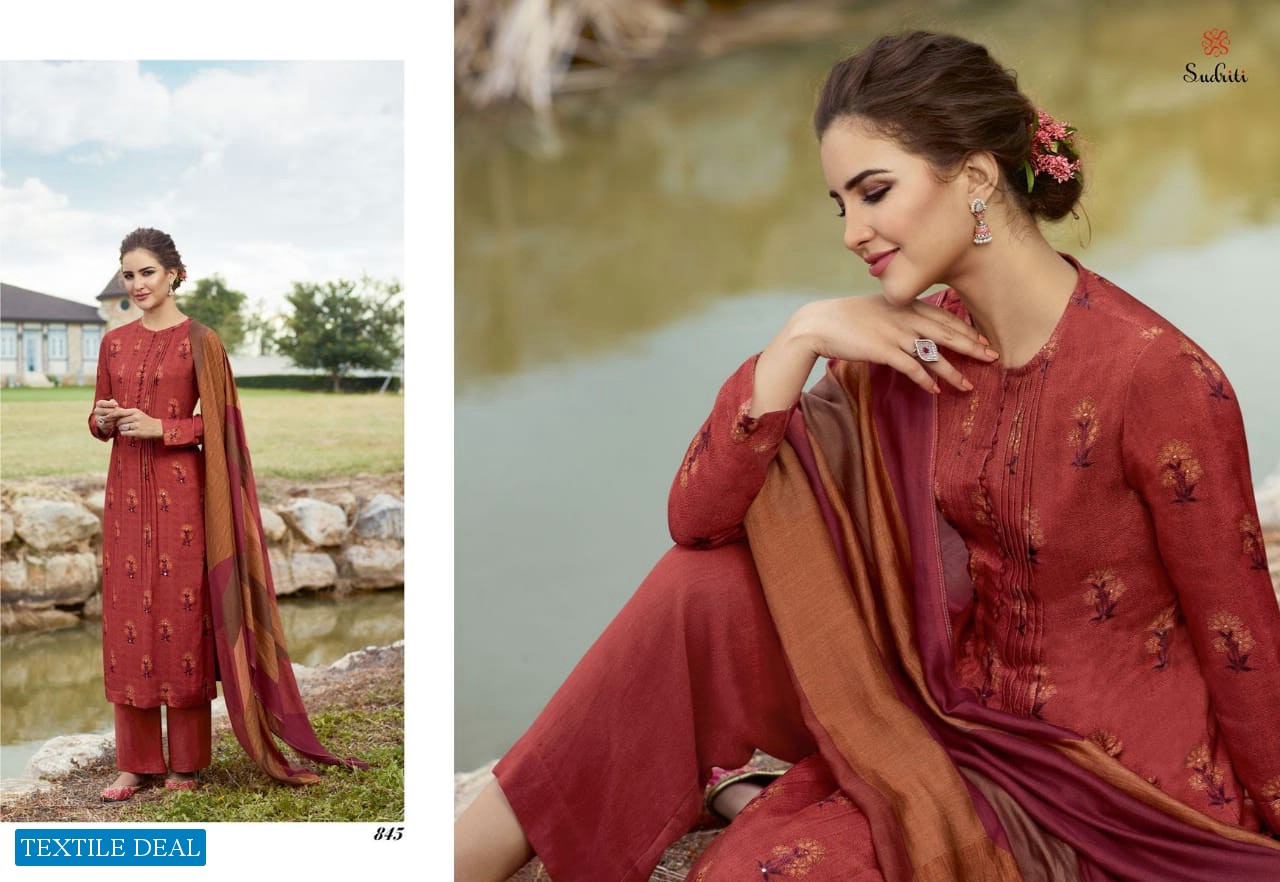 Sudriti Fanoos Wholesale Pure Satin Salwar Suits