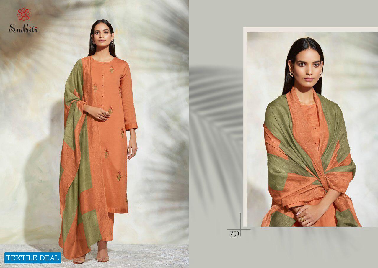 Sudriti Gulrang Wholesale Shopping Cotton Satin Dress Material