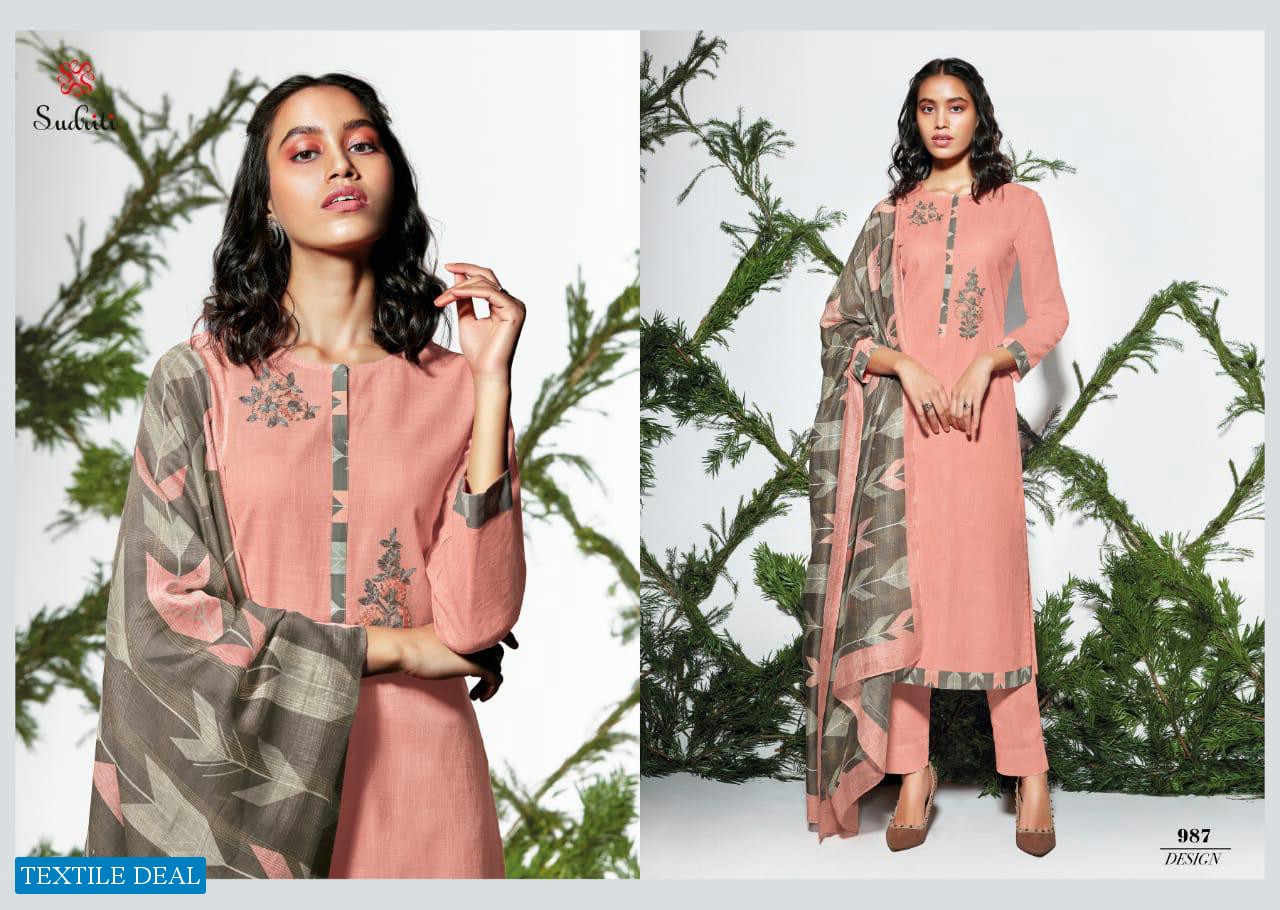 Sudriti Mirage Wholesale Cotton Lining Ethnic Dress Material