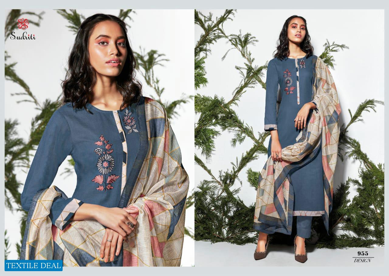 Sudriti Mirage Wholesale Cotton Lining Ethnic Dress Material