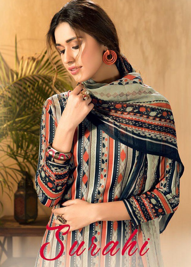 Surahi Wholesale Cotton Printed Dress Material