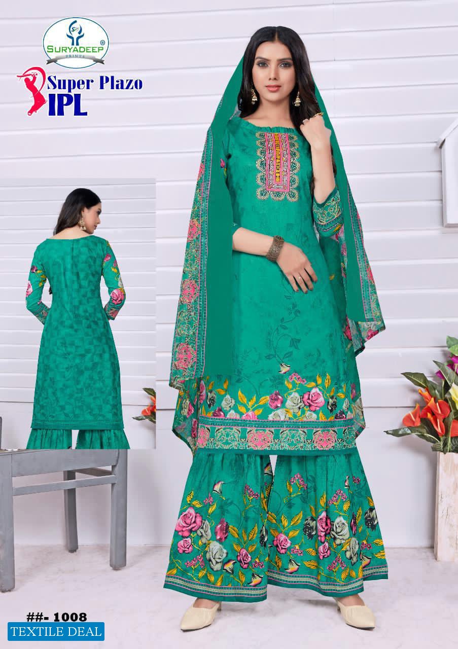 Suryadeep IPL Super Plazo Vol-1 Wholesale Printed Dress Material