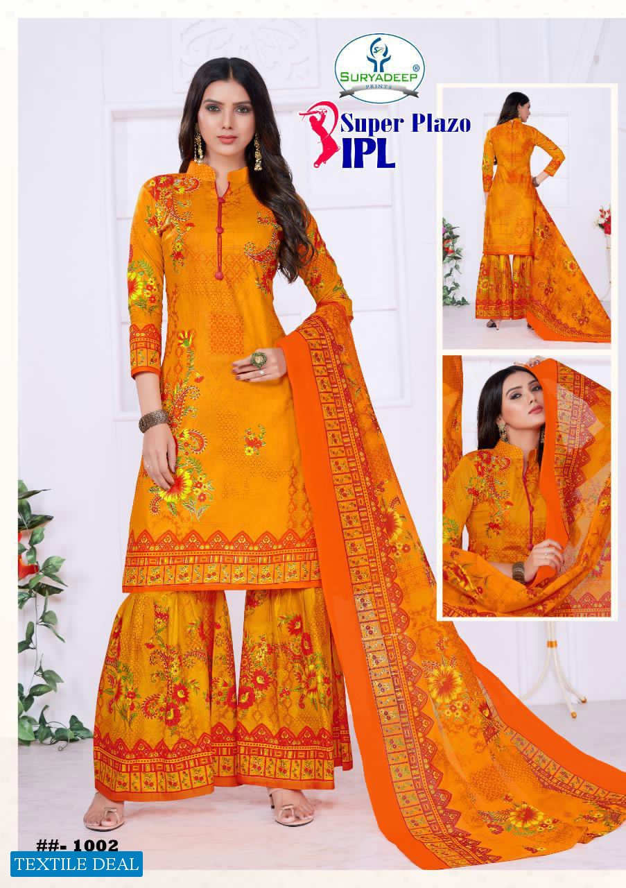 Suryadeep IPL Super Plazo Vol-1 Wholesale Printed Dress Material