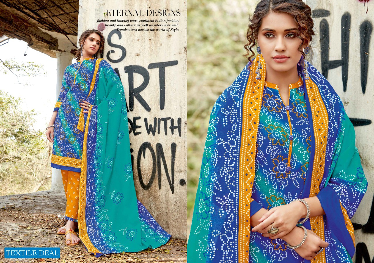 Sweety Kia Wholesale Bandhani Print Dress Material