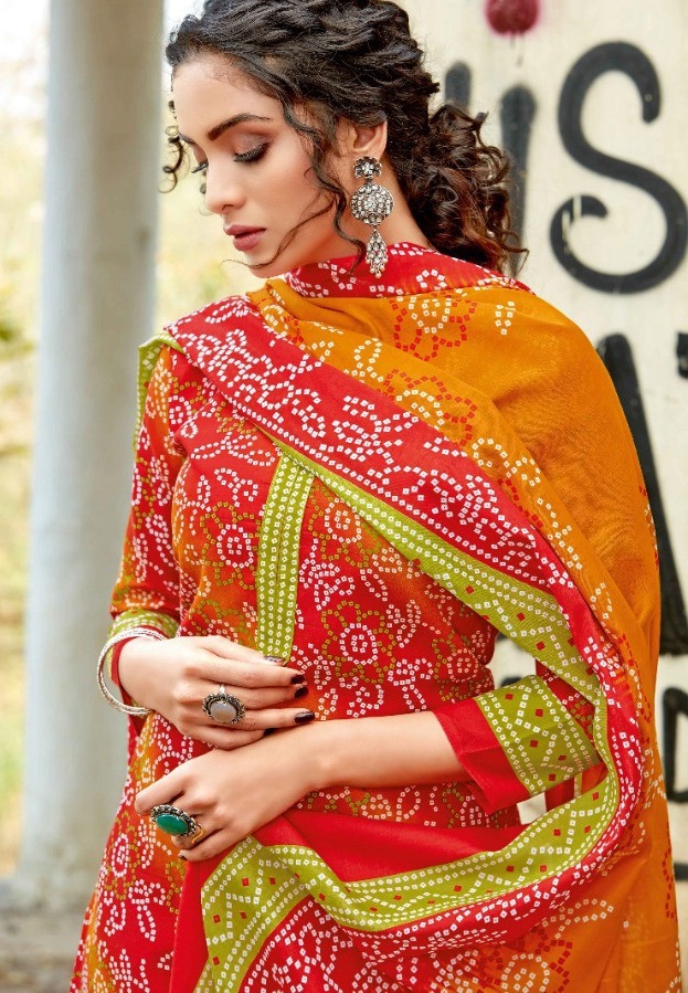 Sweety Kia Wholesale Bandhani Print Dress Material