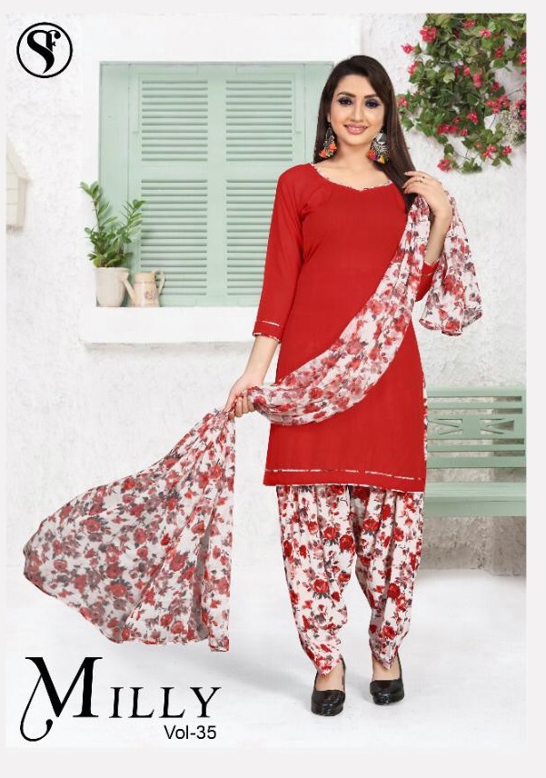 Sweety Milly Vol-35 Wholesale Printed Dress Material