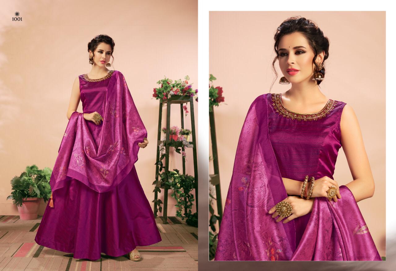 Sweety Phantom Wholesale Fancy Silk Gown With Dupatta
