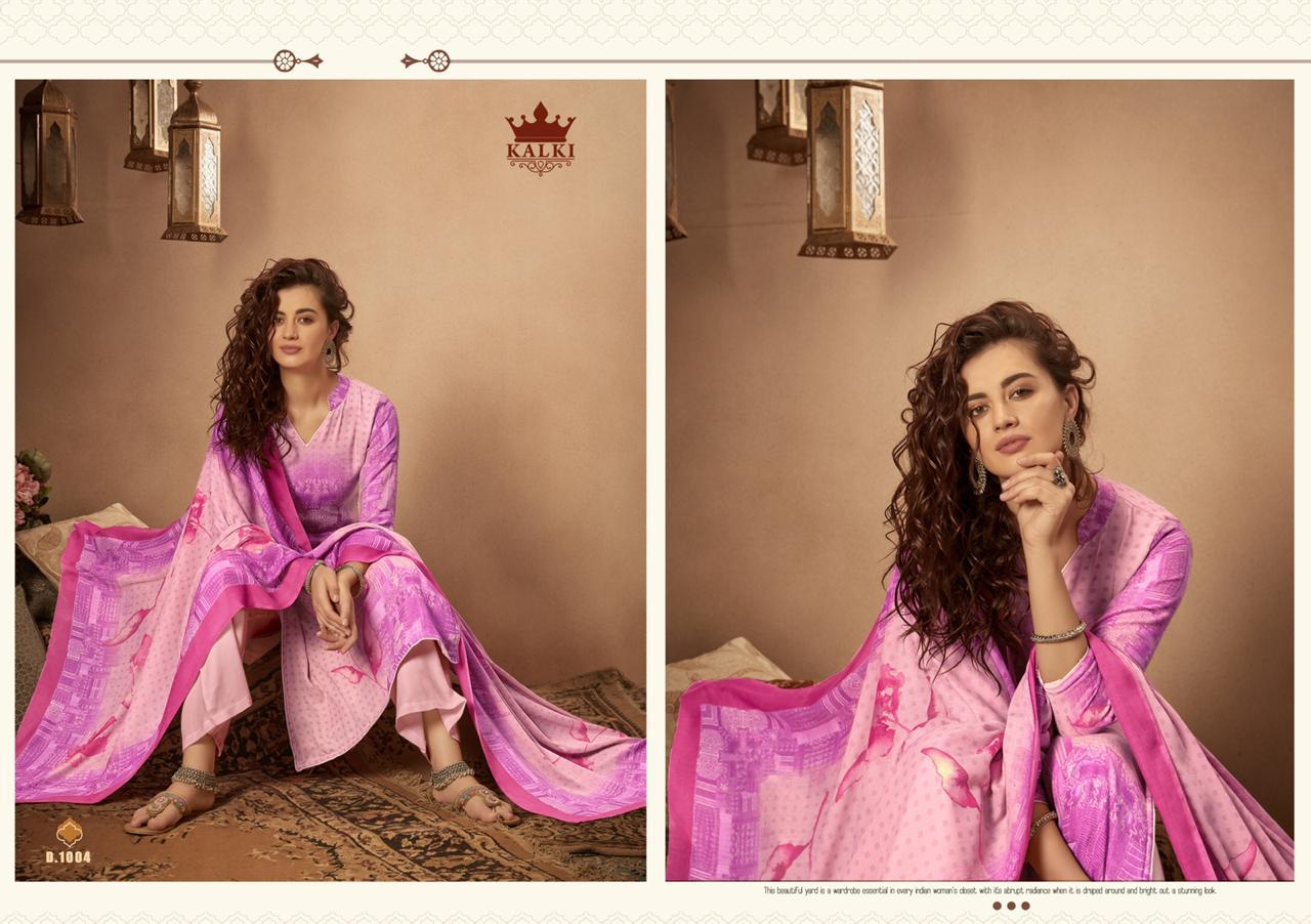 TABRIZ BY KALKI PASHMINA DIGITAL PRINTED DRESS MATERIALS SELLER