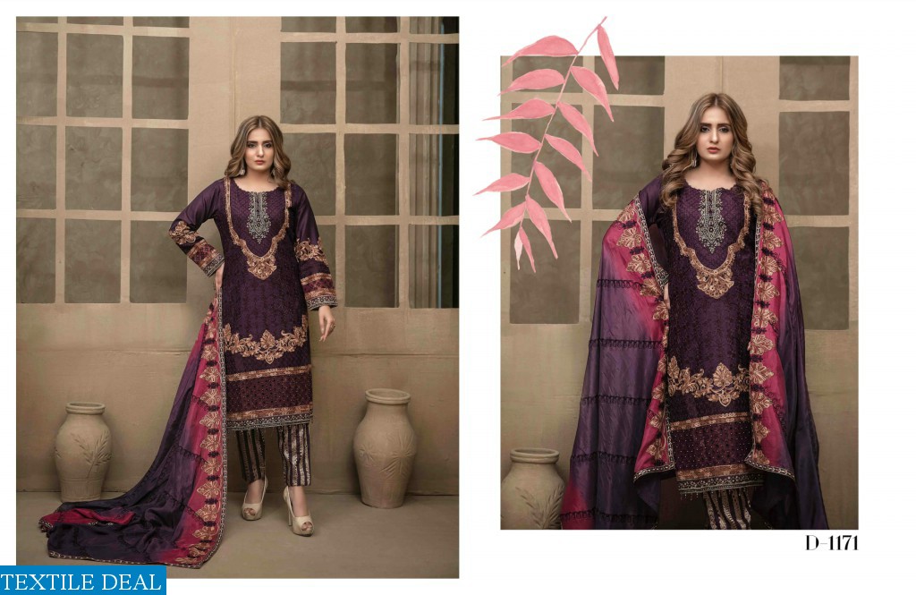 TAWAKKAL FESTIVE EID FANCY EMBROIDERD LAWN SEMI-STICH COLLECTION