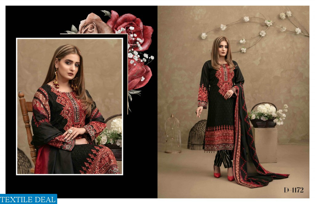 TAWAKKAL FESTIVE EID FANCY EMBROIDERD LAWN SEMI-STICH COLLECTION