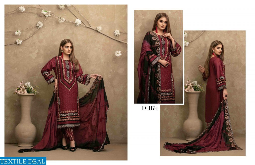 TAWAKKAL FESTIVE EID FANCY EMBROIDERD LAWN SEMI-STICH COLLECTION