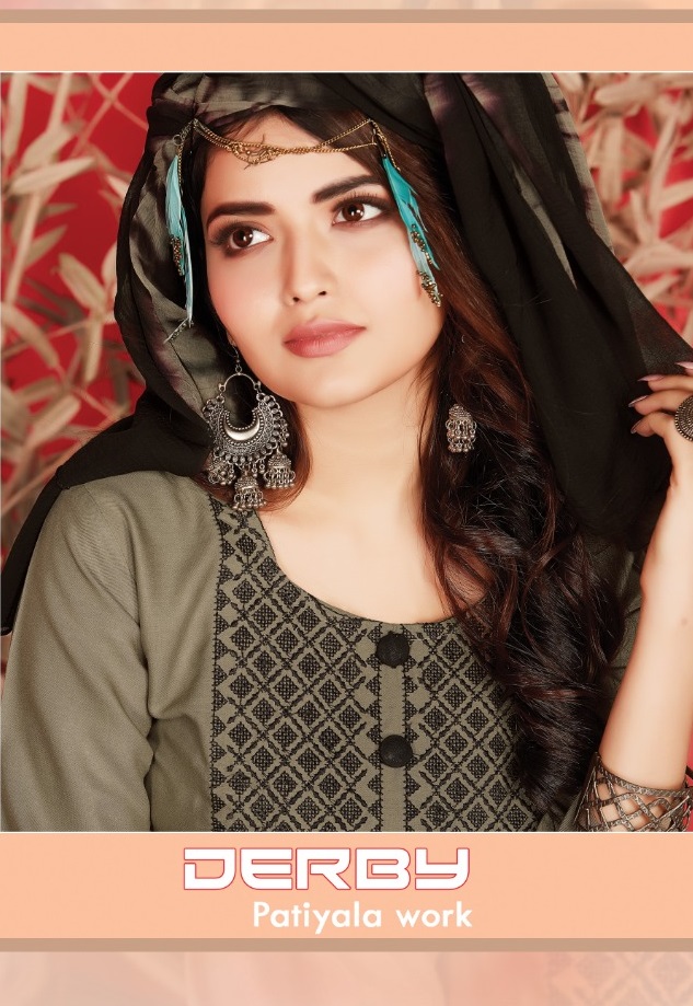 THE ETHNIC STUDIO DERBY RAYON READY MADE PATIYALA SALWAR KAMEEZ