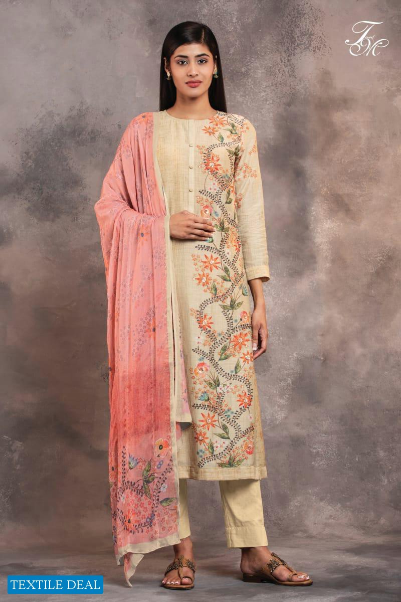 TM Flower Works Wholesale Pure Bali Silk Salwar Kameez