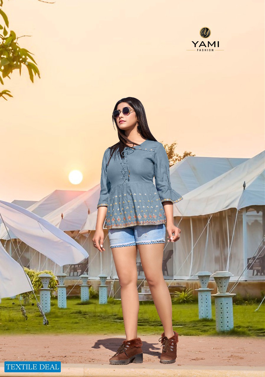 TOPSY VOL 13 BY YAMI RAYON LADIES SHORT TOP COLLECTION