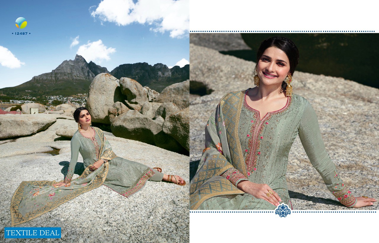 TRADITION VOL 2 BY VINAY TUSSAR SATIN DIGITAL PRINTED EXCLUSIVE PARTY WEAR SALWAR SUITS
