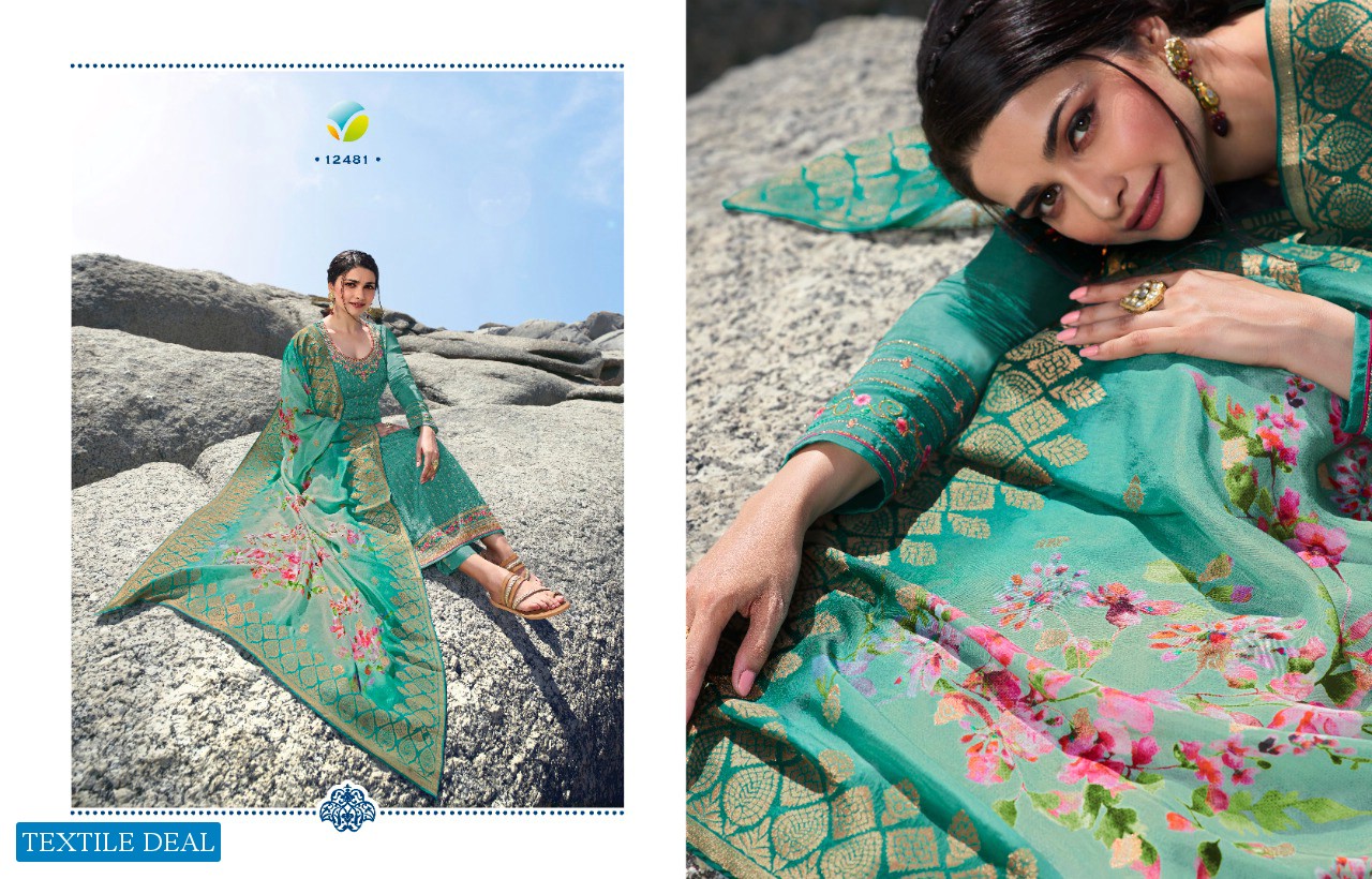 TRADITION VOL 2 BY VINAY TUSSAR SATIN DIGITAL PRINTED EXCLUSIVE PARTY WEAR SALWAR SUITS