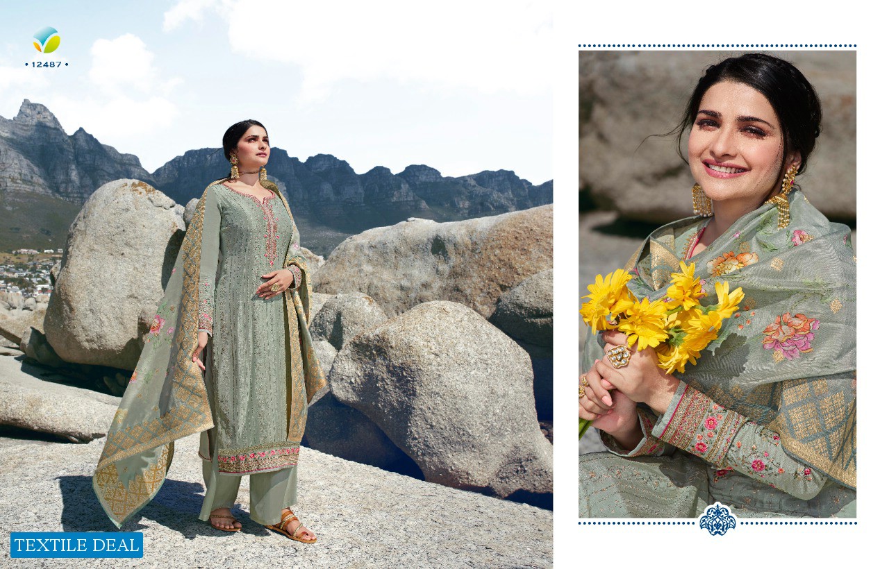 TRADITION VOL 2 BY VINAY TUSSAR SATIN DIGITAL PRINTED EXCLUSIVE PARTY WEAR SALWAR SUITS