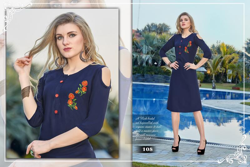 TRENDY LAUNCHING GRRACIE RAYON CASUAL WEAR TOP COLLECTION IN SURAT TEXTILE MARKET