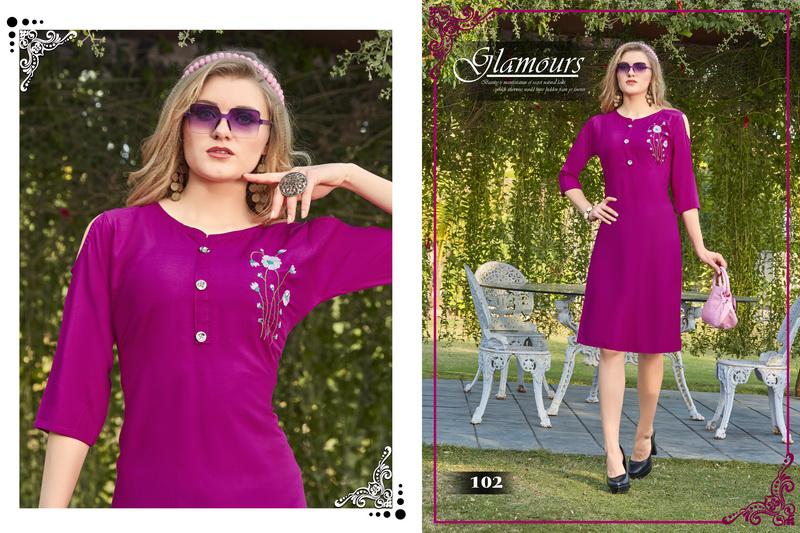 TRENDY LAUNCHING GRRACIE RAYON CASUAL WEAR TOP COLLECTION IN SURAT TEXTILE MARKET