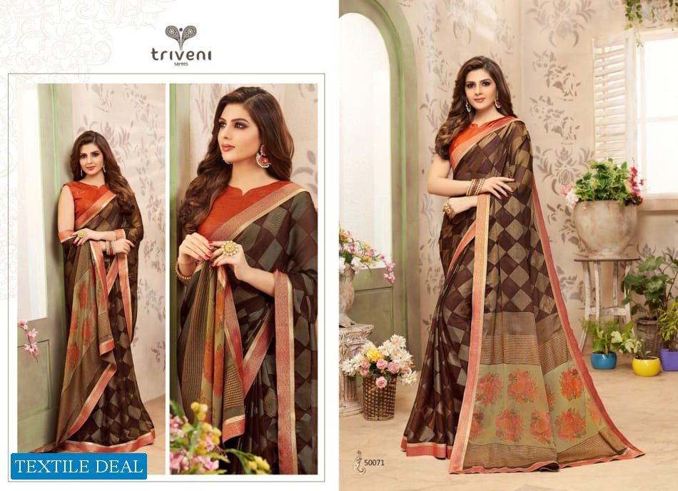 TRIVENI LAUNCH SUTRA VOL 2 GOOD LOOKING INDIAN WEAR BRASSO SAREE CLOTHING STORE