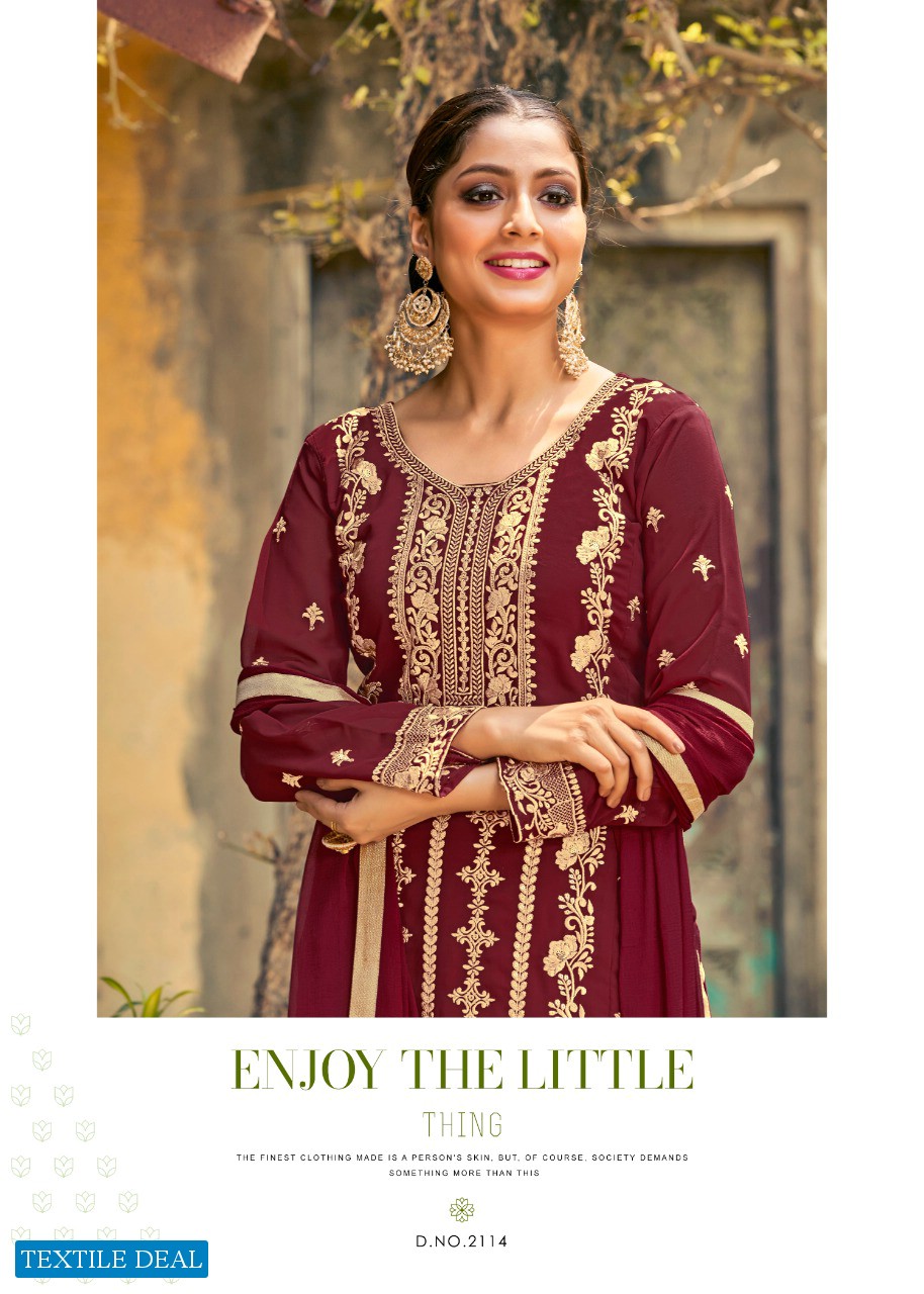 TWISHA VOL 21 GEORGETTE EMBROIDERY FANCY SUITS