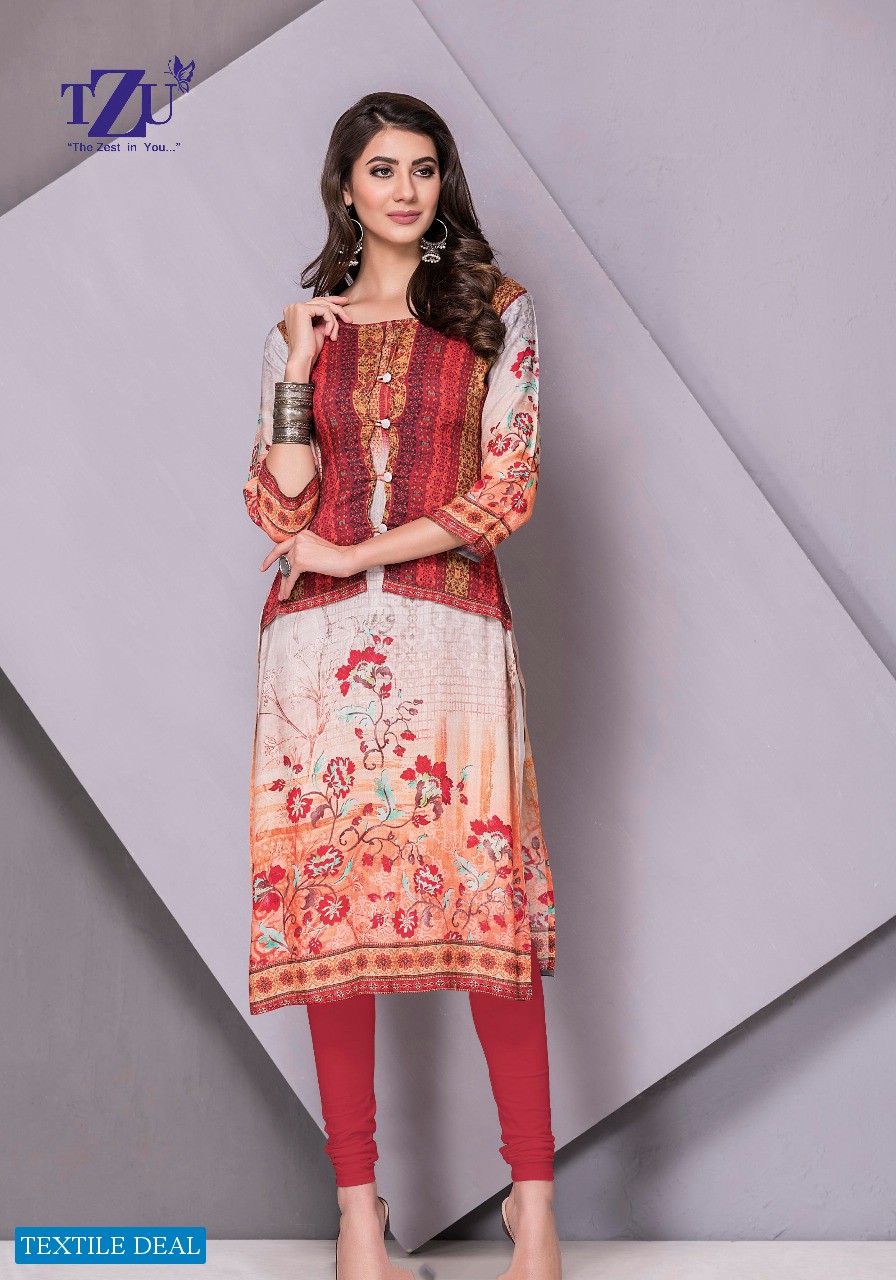 TZU Mystery Wholesale Long Koti Style Kurti Catalog