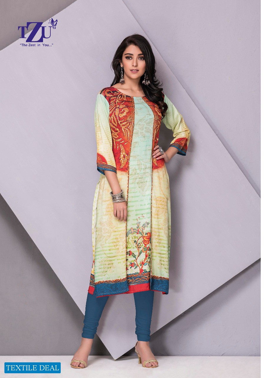 TZU Mystery Wholesale Long Koti Style Kurti Catalog