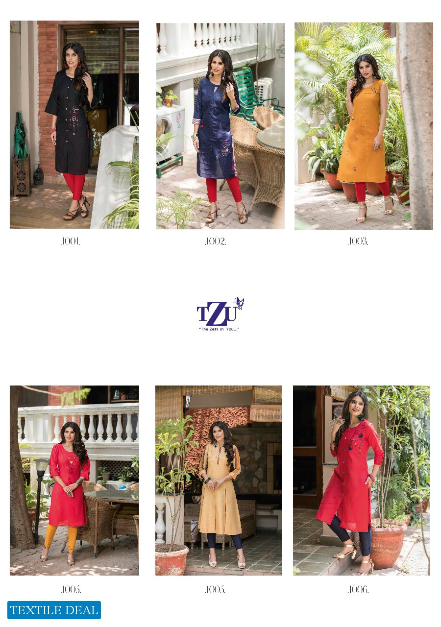 TZU Noble Wholesale Ready Made Cotton Kurtis