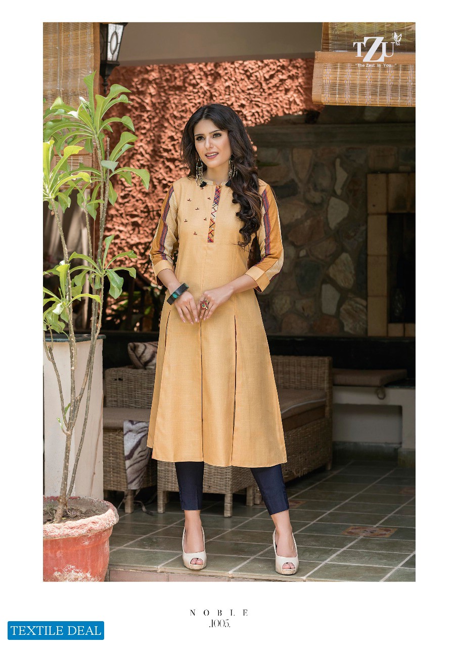 TZU Noble Wholesale Ready Made Cotton Kurtis