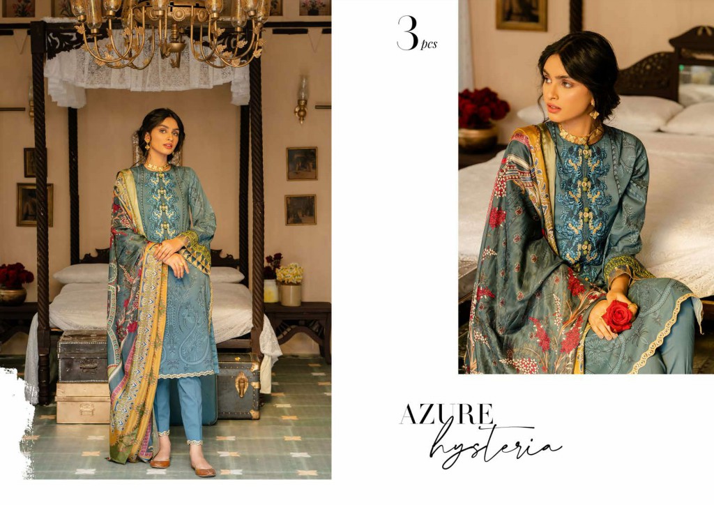 Tabeer Cross Stitch Unstitched Premium Lawn Collection 2021