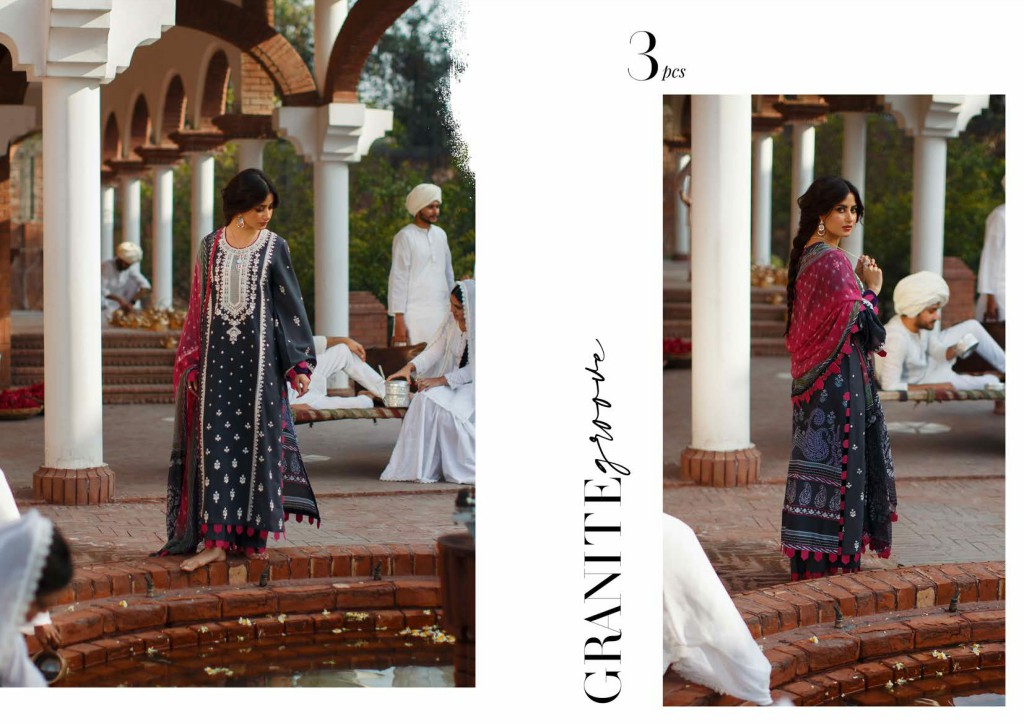 Tabeer Cross Stitch Unstitched Premium Lawn Collection 2021