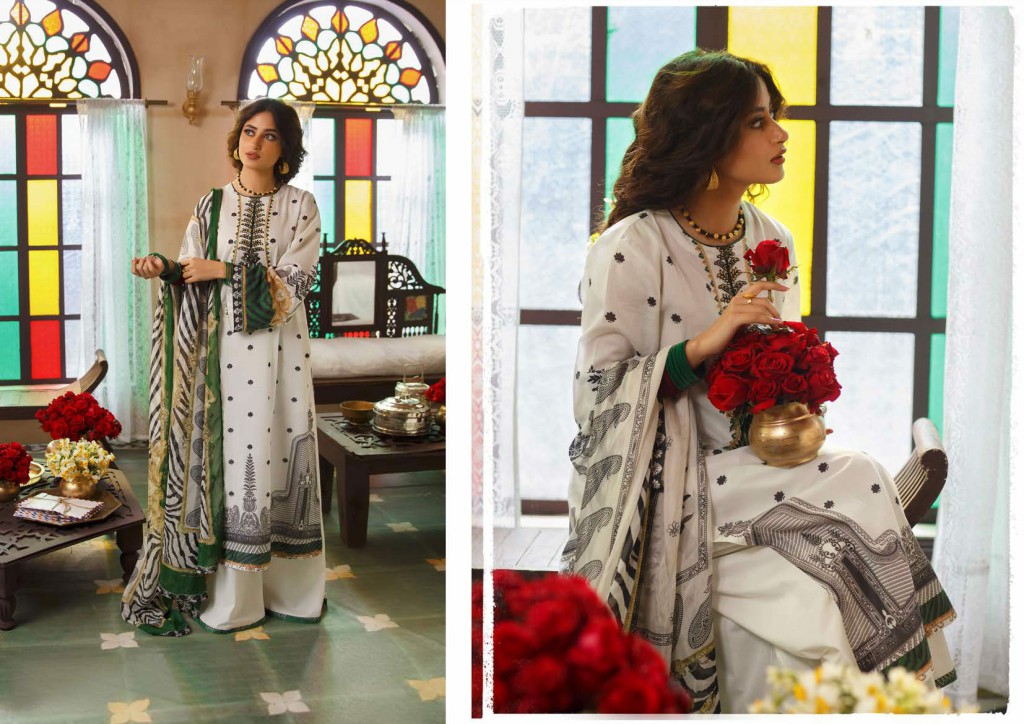 Tabeer Cross Stitch Unstitched Premium Lawn Collection 2021