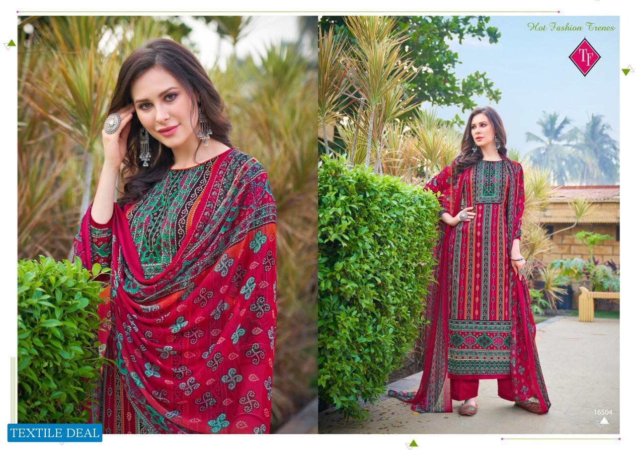 Tanishk Ahrum Jam Bandhani Wholesale Pure Jam Cotton Dress Material