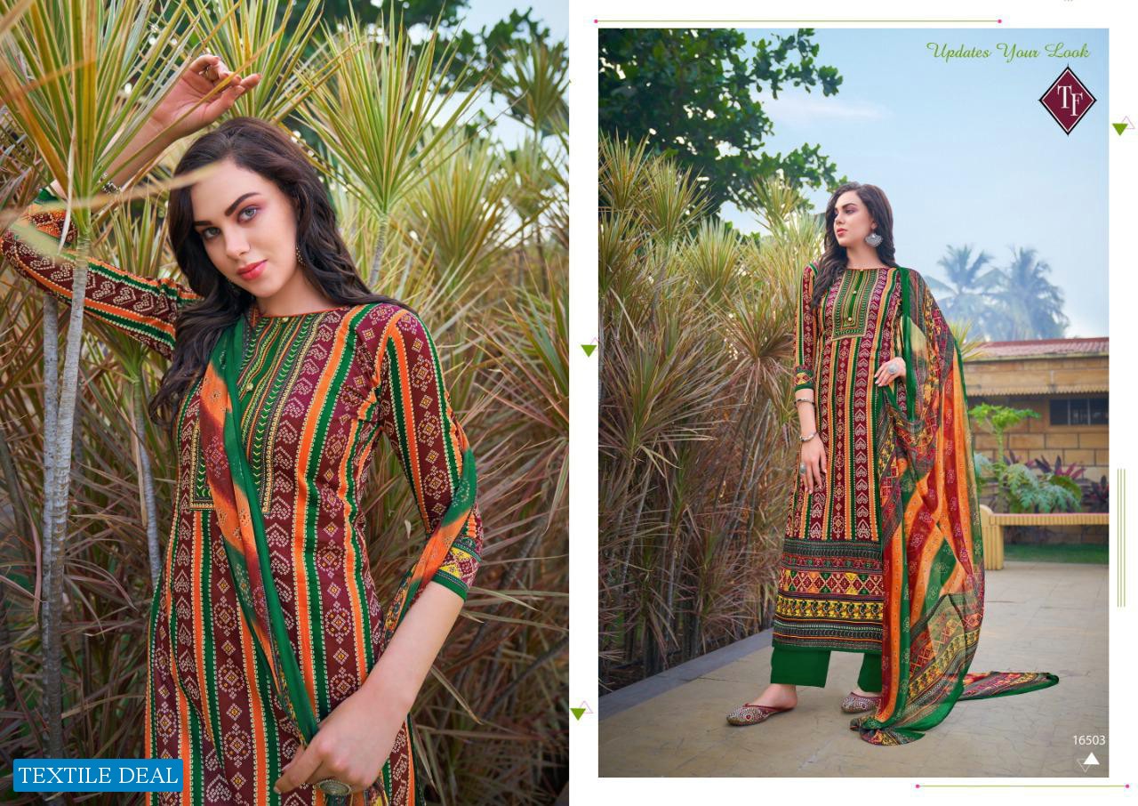 Tanishk Ahrum Jam Bandhani Wholesale Pure Jam Cotton Dress Material
