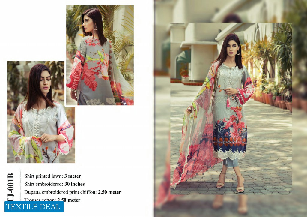 Taranjan Digital Printed Embroidery 2019 Summer Wholesale Pakistani Suits