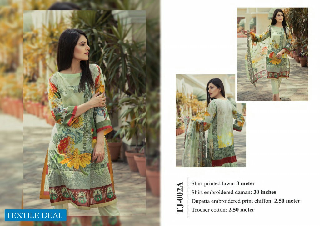 Taranjan Digital Printed Embroidery 2019 Summer Wholesale Pakistani Suits