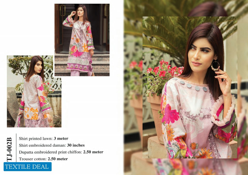 Taranjan Digital Printed Embroidery 2019 Summer Wholesale Pakistani Suits