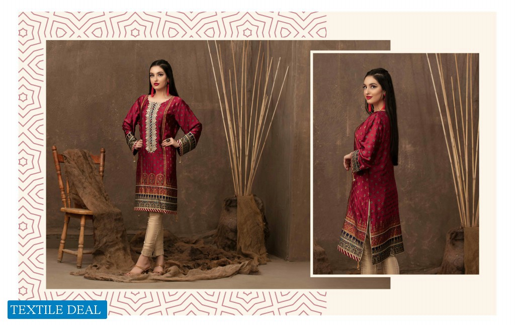 Tawakkal Amour Fancy Embroidered With Hand Work Pakistani Ready Made Kurtis