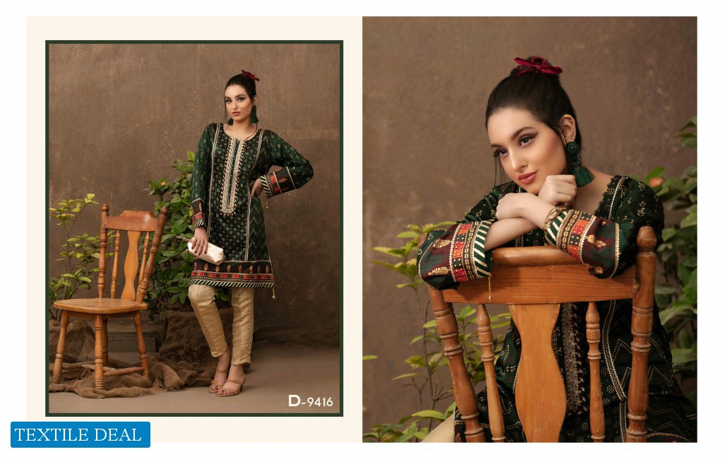 Tawakkal Amour Fancy Embroidered With Hand Work Pakistani Ready Made Kurtis