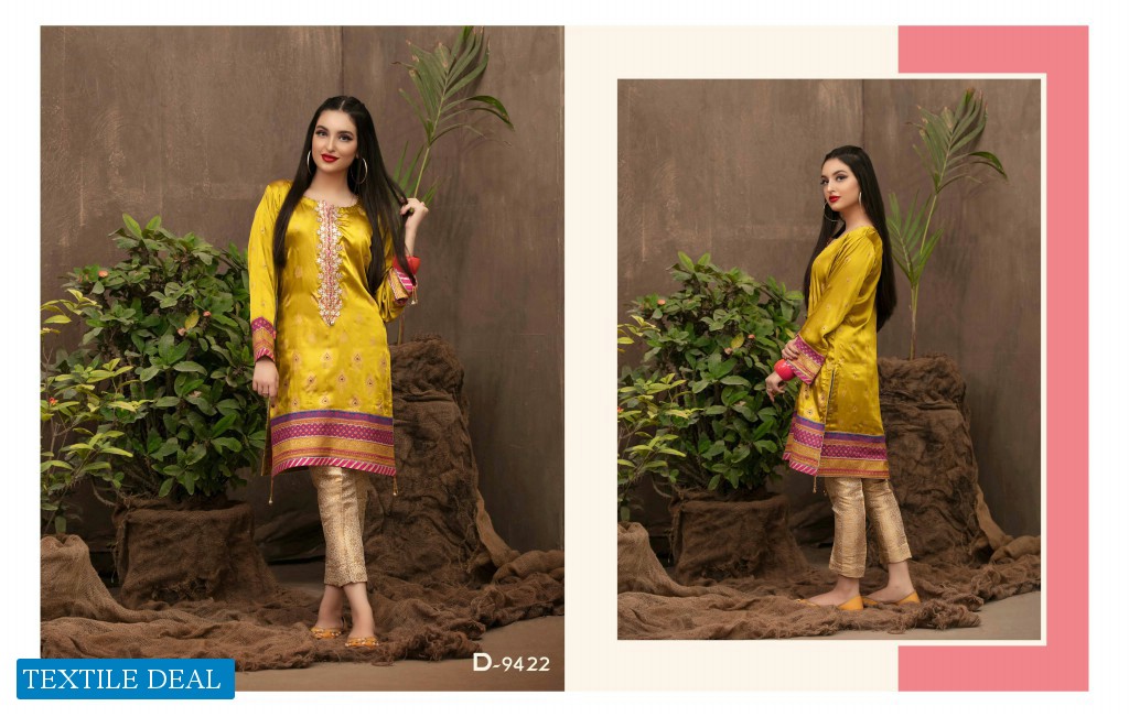 Tawakkal Amour Fancy Embroidered With Hand Work Pakistani Ready Made Kurtis