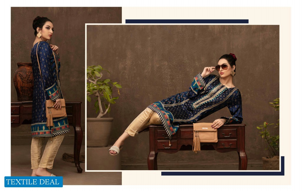 Tawakkal Amour Fancy Embroidered With Hand Work Pakistani Ready Made Kurtis