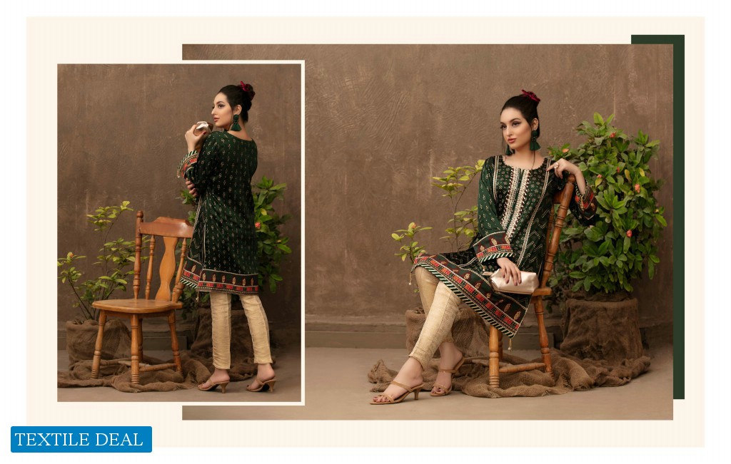 Tawakkal Amour Fancy Embroidered With Hand Work Pakistani Ready Made Kurtis