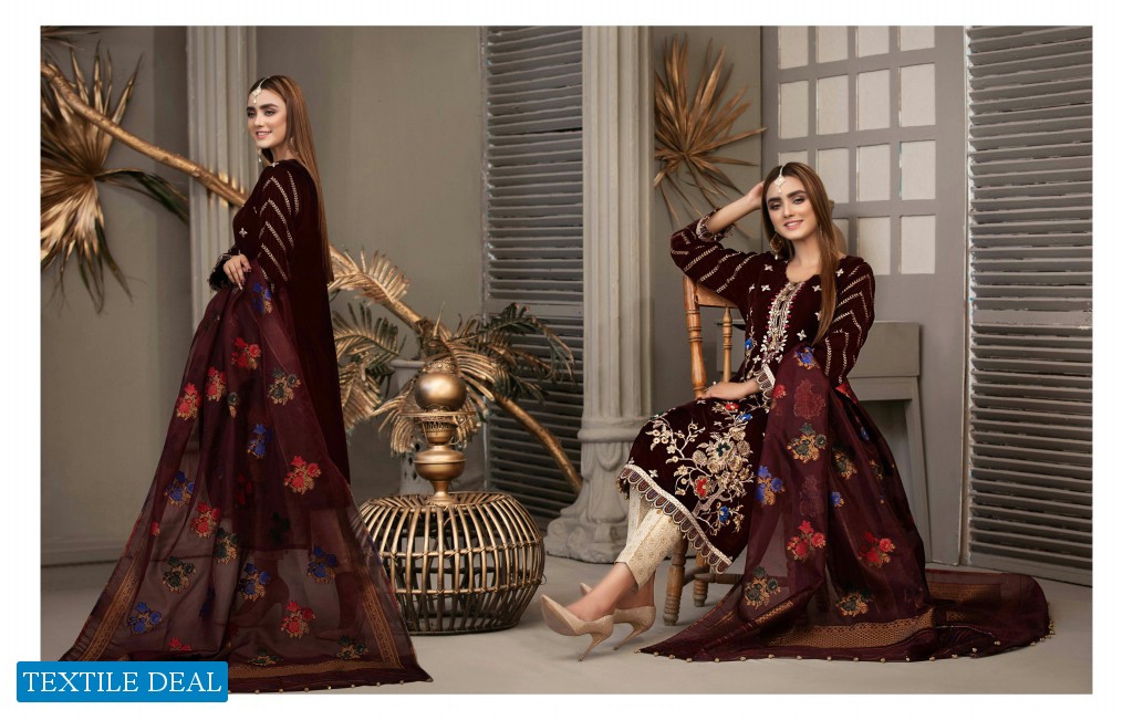 Tawakkal An Epitome Grace Banarasi Pant Fancy Dupatta Pakistani Dress Catalog