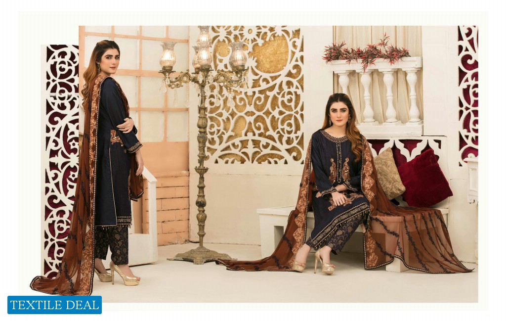 Tawakkal Audre Viscose Aari Embroidery Wholesale Pakistani Salwar Kameez